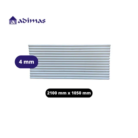 Adimas Asbes Gelombang Kecil 14 2100 mm x 1050 mm