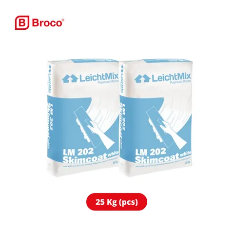 Broco Leichtmix Skimcoat Acian Putih 25 Kg - Cahaya Anugerah Sakti
