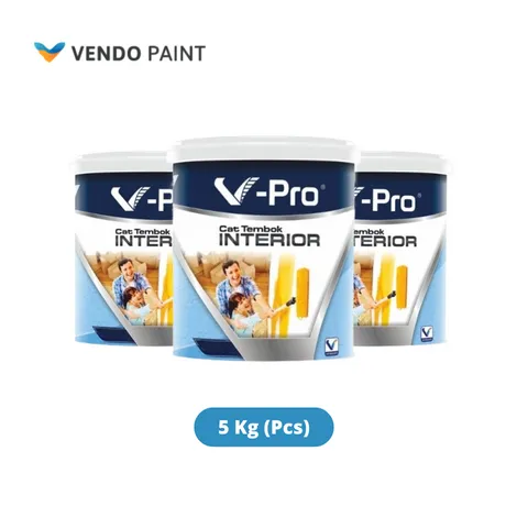 Vendo Paint V-Pro Cat Tembok Interior 5 Kg 5 Kg - Surabaya