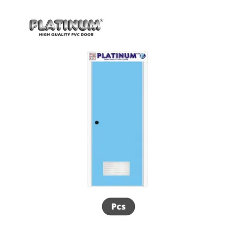 Platinum Pintu Kamar Mandi PVC Polos Putih - MSS