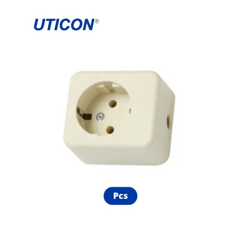 Uticon ST-118 Stop Kontak 1 Socket Pcs - Kurnia 2