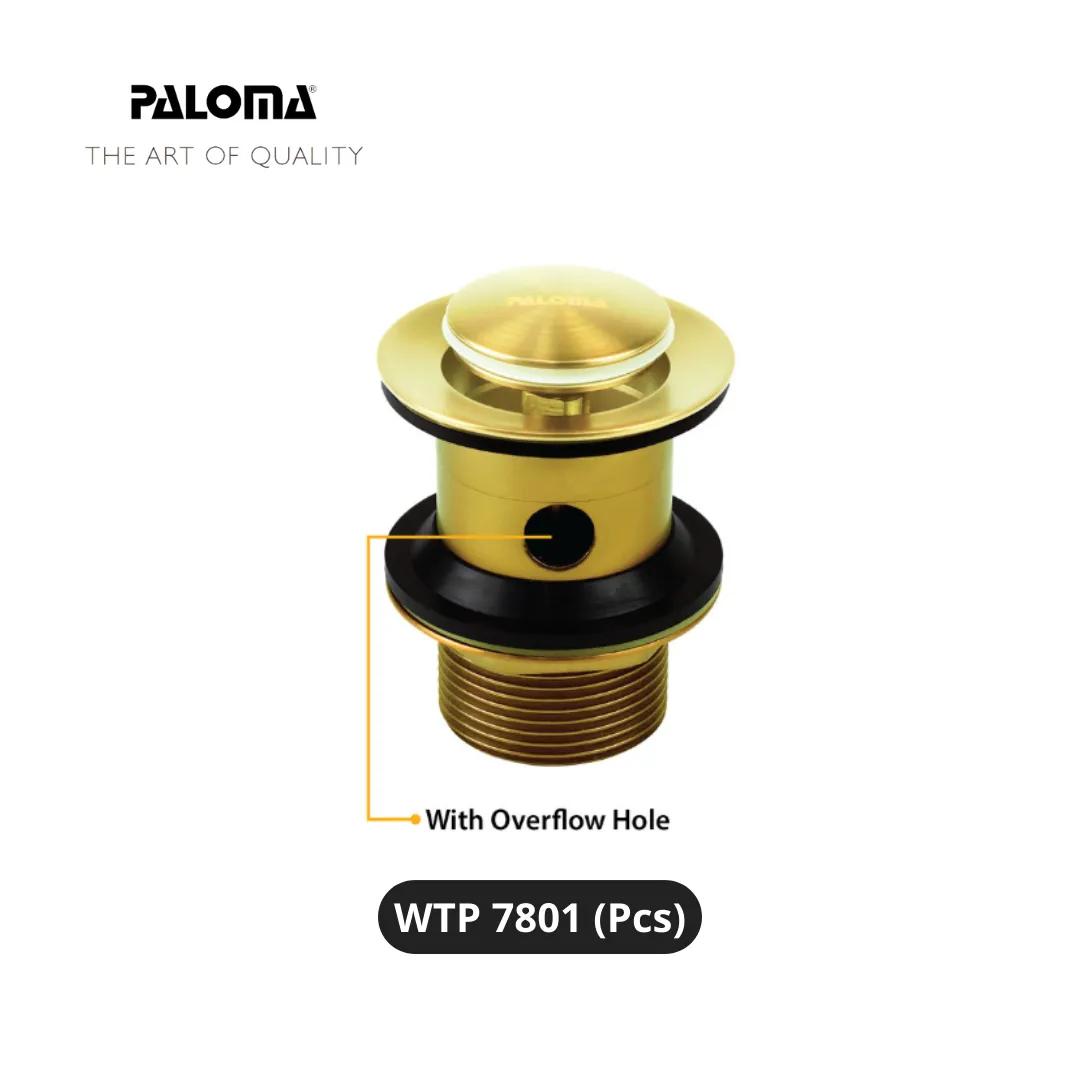 Paloma WTP 7801 Drain Pop-up Plug With Overflow