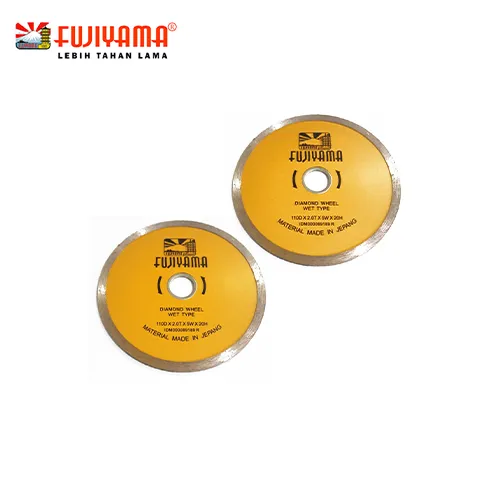 Fujiyama Diamond Cutting Wheel (wet) 110D x 2.0T x 5W x 20H ( 110mm/ 4 3/8" ) - Darma Bakti Senenan