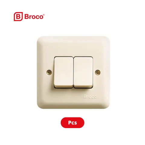 Broco Saklar New Gee Double Switch Pcs - Sumber Sentosa