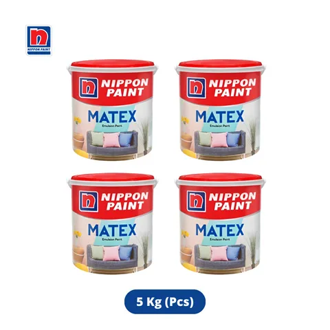 Nippon Paint Matex Emulsion Paint 5 Kg BS9102-White - Sinar Kota Jaya