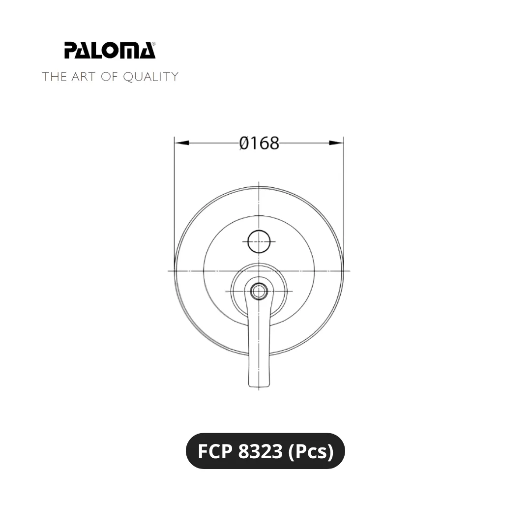 Paloma FCP 8323 Stop Kran 4-Way Tanam Dinding