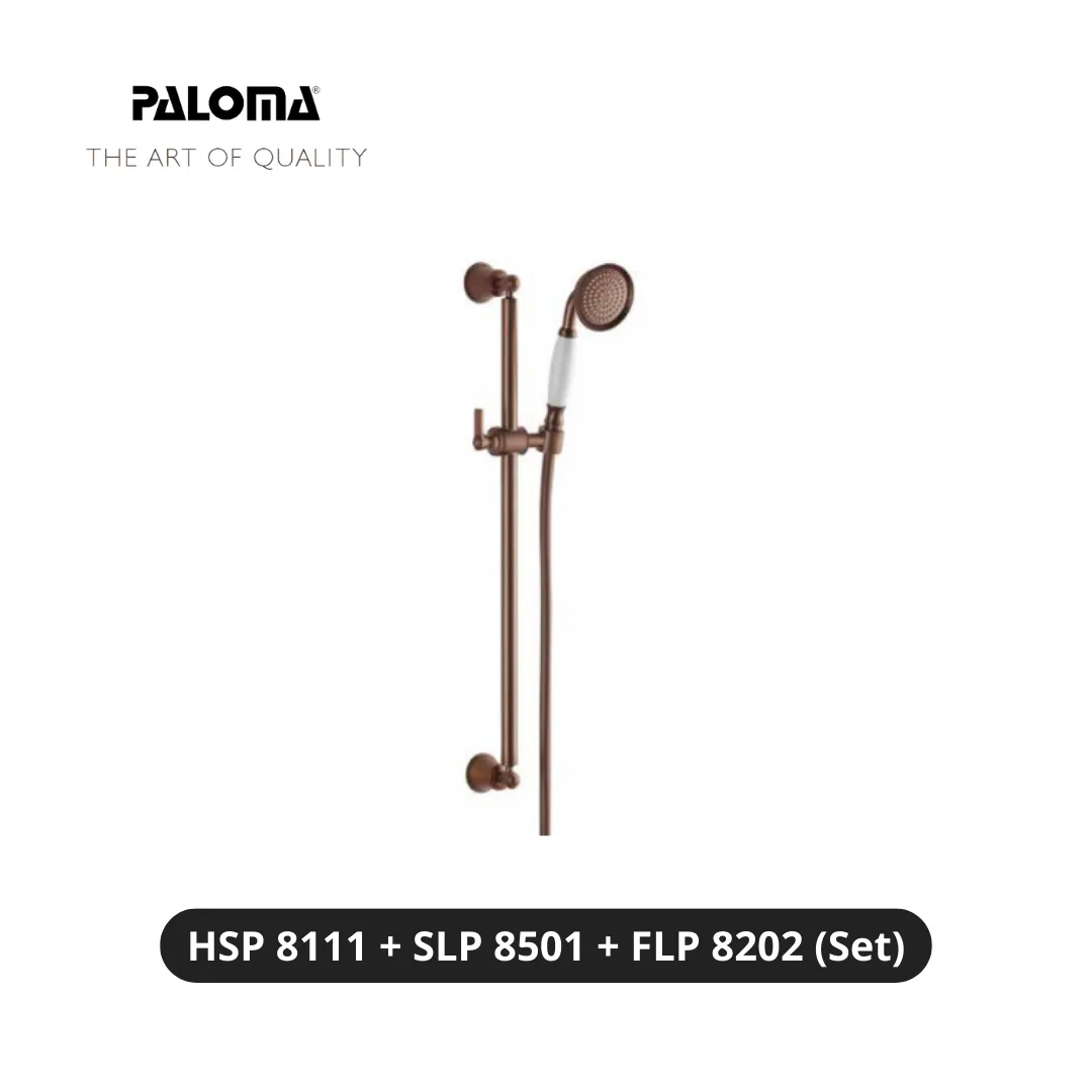 Paloma HSP 8111 SLP 8501 FLP 8202 Hand Shower Set With Slide Rail Pcs - Surabaya