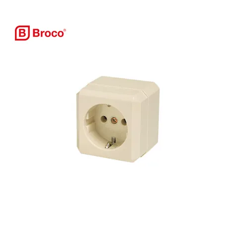 Broco Socket Outlet With Earth Pcs - Dua Saudara