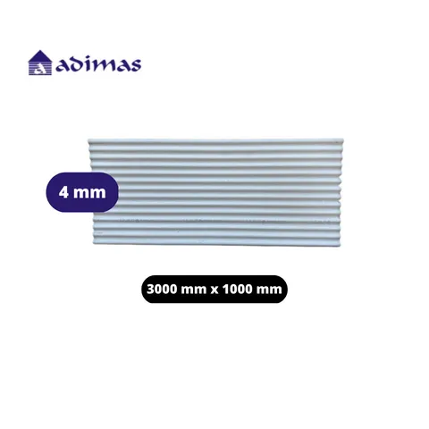 Adimas Asbes Gelombang Kecil 14 3000 mm x 1000 mm