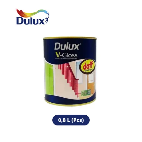 Dulux V-Gloss Cat Kayu & Besi Doff 0,8 L White Doff - Surabaya