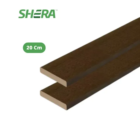 Shera Floor Plank Straight Panel Lantai 25x200x3000 15 Cm Golden Sand teak - Surabaya