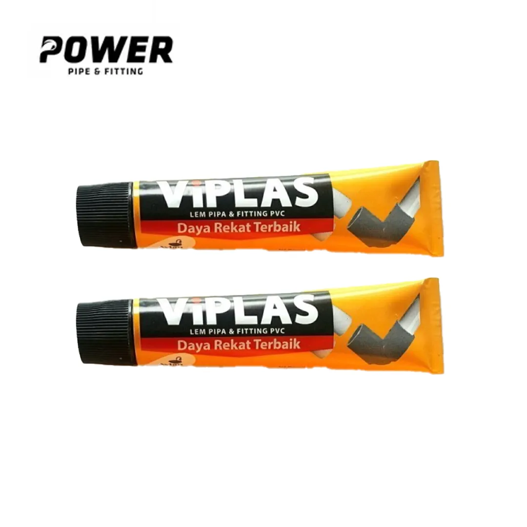 Power Lem Pipa PVC Viplas Pcs Kaleng (360 Gram) - Mubarok