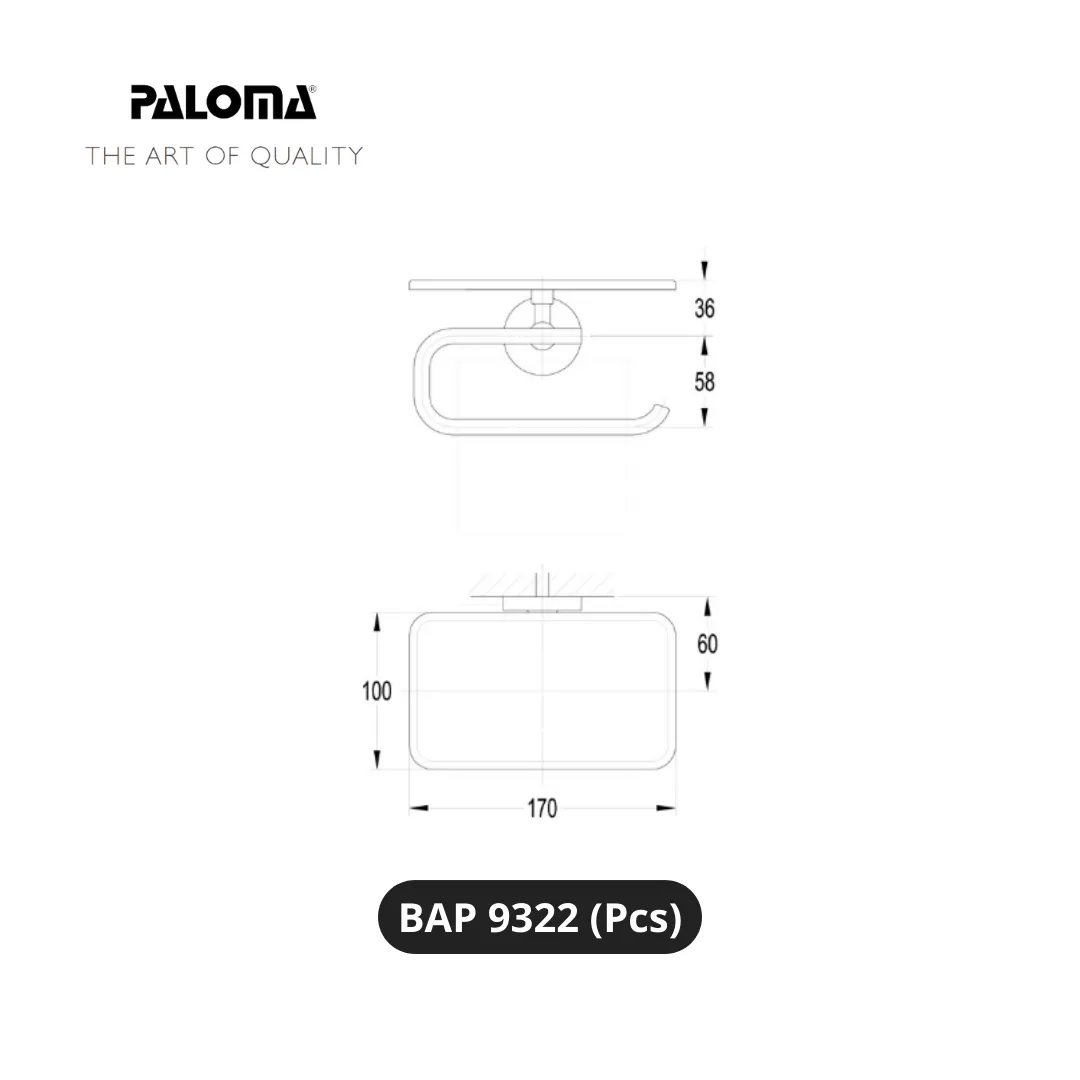 Paloma BAP 9322 Toilet Roll Holder