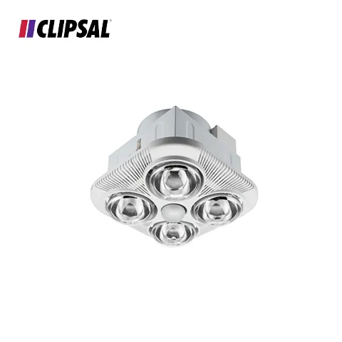 Clipsal Bathroom Fan - Light - Heater with Backdraught Shutter 4 x 275W 4 x 275W - Surabaya