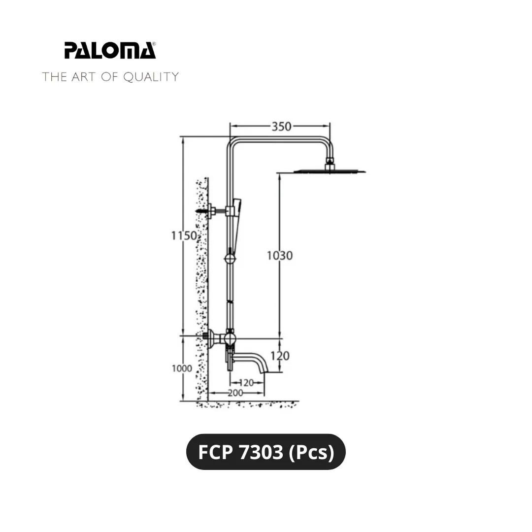 Paloma FCP 7608 Kran Shower Tiang