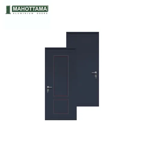 Mahottama Mas25 Dark Grey - Pintu Aluminium 90 x 215 90 x 215 Cm Kanan - Surabaya