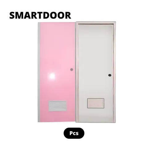 Smartdoor Pintu Kamar Mandi PVC Grey - Surabaya