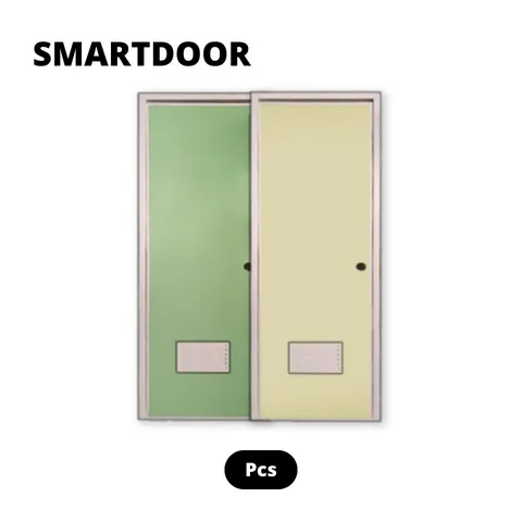 Smartdoor Pintu Kamar Mandi PVC Grey - Surabaya