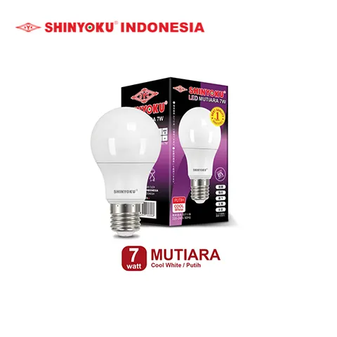 Shinyoku Lampu LED Mutiara 7W - Putih Putih E27 - Surabaya