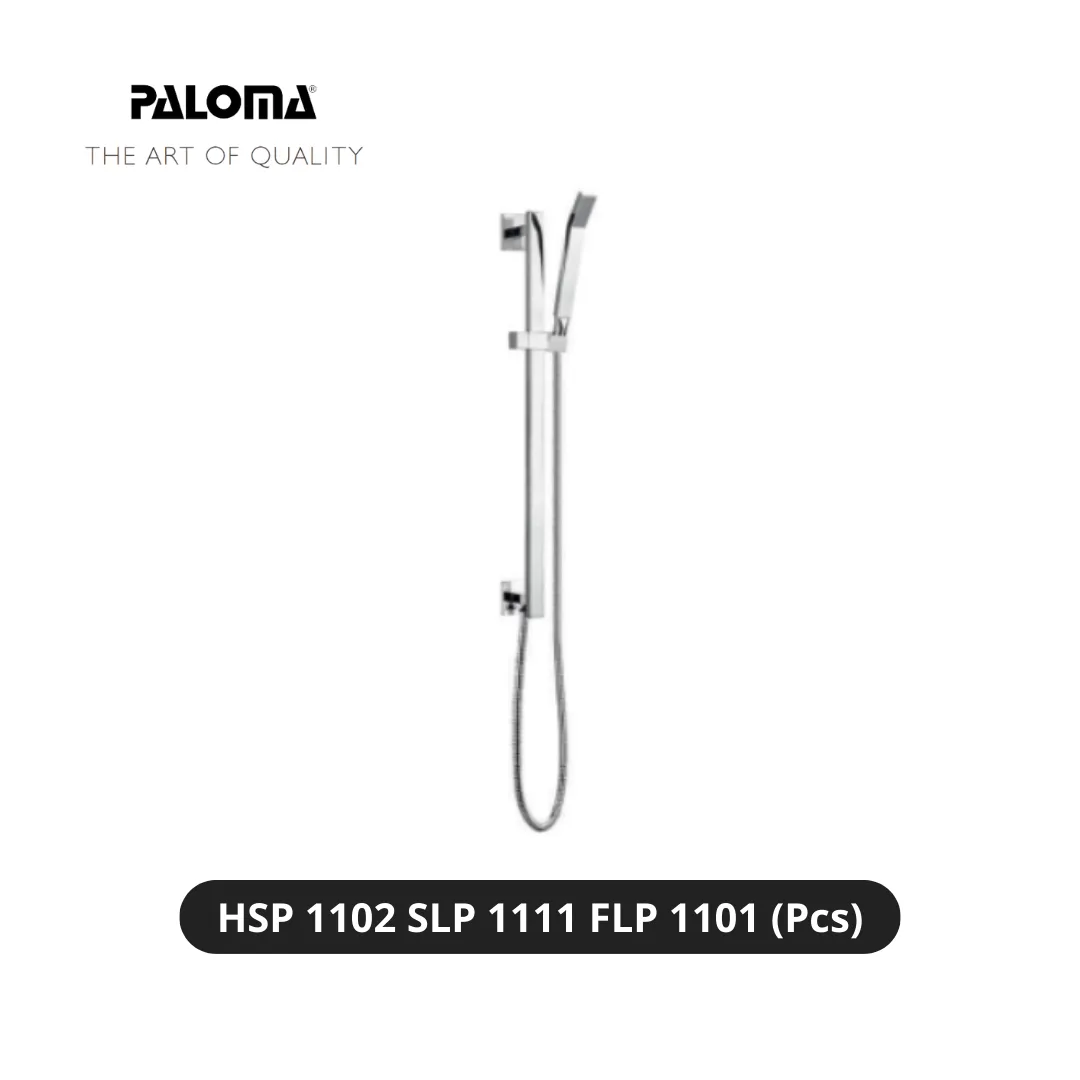 Paloma HSP 1102 SLP 1111 FLP 1101 Hand Shower Set With Slide Rail Set - Surabaya