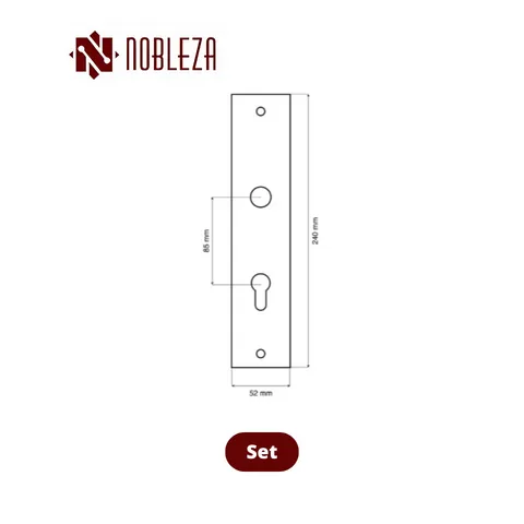 Nobleza Door Handle Prime Sirius Set - Surabaya