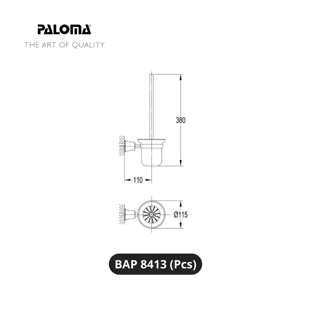 Paloma BAP 8413 Toilet Brush & Holder Pcs - Surabaya