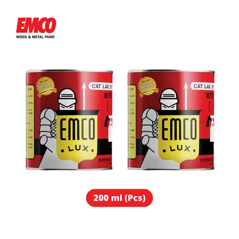 Emco Cat Kayu & Besi 200 ml Putih - Kurnia
